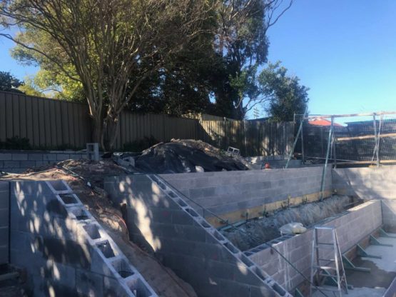 Work in progress: Complete Backyard renovation with Pool by Outlook Building